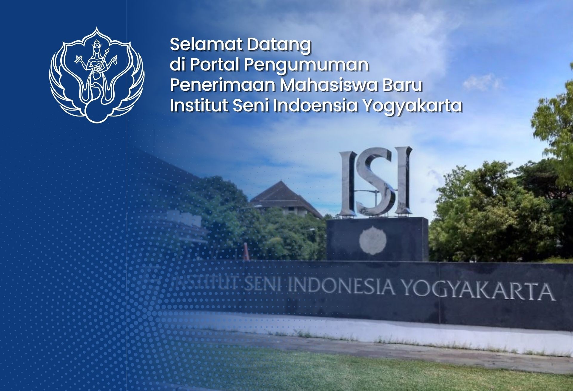 Visual halaman pengumuman